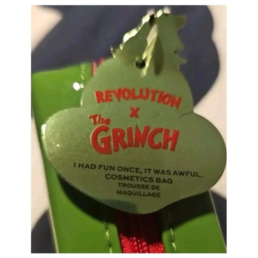 The Grinch x Makeup‎ Revolution Cosmetics Mini Cosmetic Bag New NOS Seuss